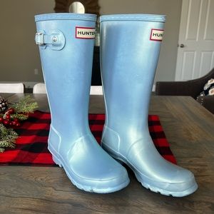 Light Blue Periwinkle Hunter Boots
